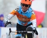 Trombley with the win in the 45-49 and 50-54 at the 2014 National Cyclocross Championships. © Steve Anderson