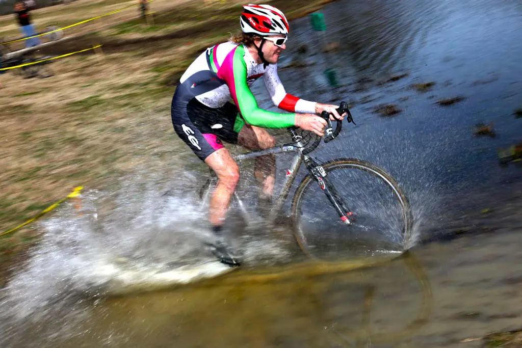 Race leader slicing through the water crossing ? Matthew Haughey