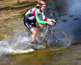 Race leader slicing through the water crossing ? Matthew Haughey
