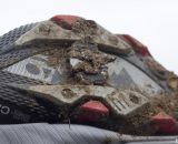 The cleat does collect mud but didn't prevent clip-ins. Look S-Trck mtb / cyclocross pedal reviewed. © Cyclocross Magazine
