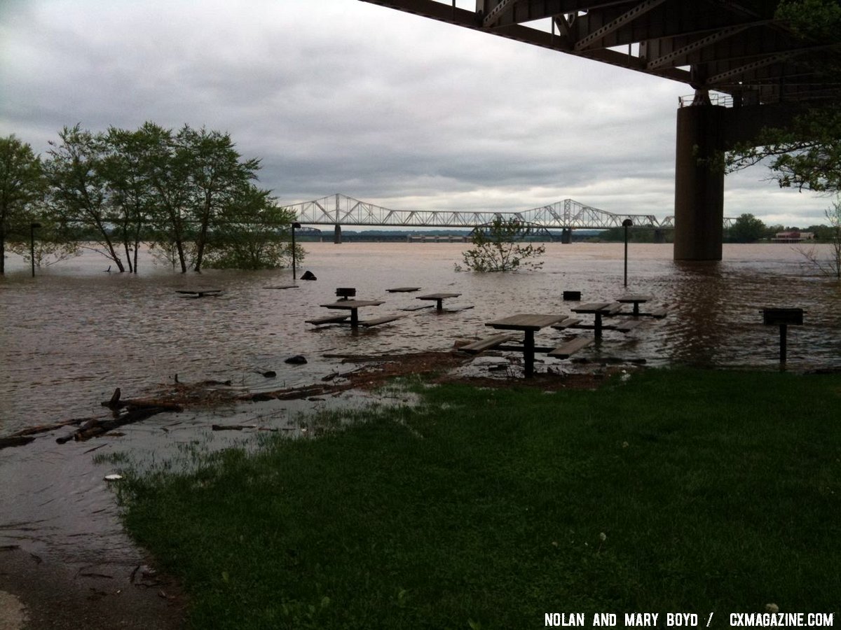 The Ohio River is still rising and expected to crest Thursday.  © Mary and Nolan Boyd