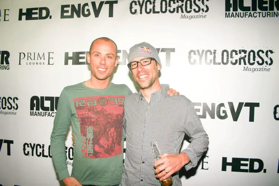 Tim Johnson and Sven Nys at the Louisville 2013 Foam Party. © William Huston