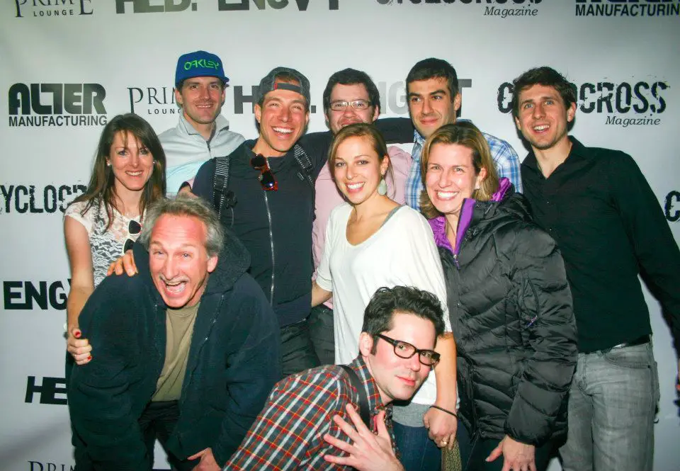 The Rapha Focus crew: Gabby Day, Sam Smith, Tom Hopper, Jeremy Powers, Jake Sission, Emily Welles, Mukunda Feldman  and Jeremy Durrin at the Louisville 2013 Foam Party. © William Huston