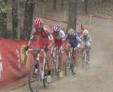 Kabush is leading a train of riders which includes the U23 Series leader © Amy Dykema