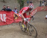 Troy Wells was one of the riders who zig-zagged back and forth across the climb in an attempt to ride to the top © Amy Dykema