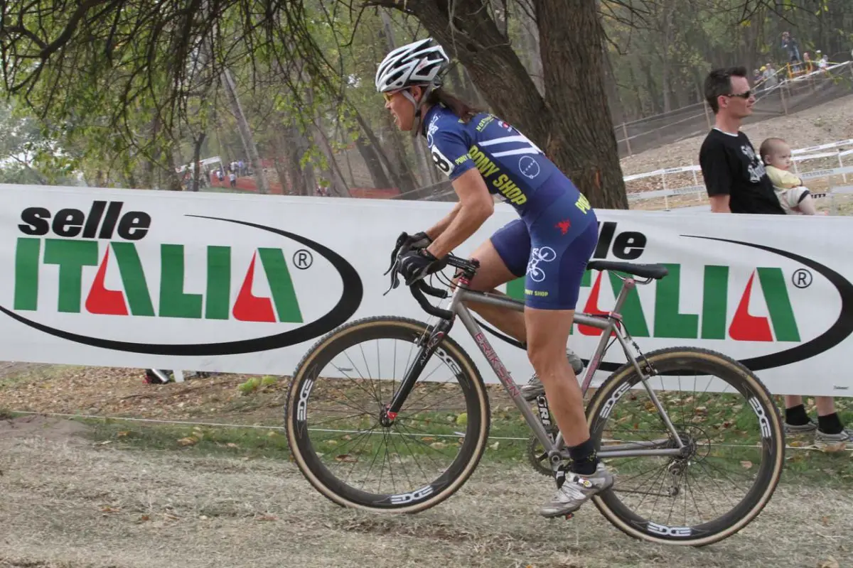 Holly Klug of Pony Shop on Selle Italia run-up © Amy Dykema