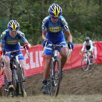 Louisville will make the leap from hosting the USGP to World Championships in 2013 photo © BikeClicks.com Katerina Nash and Georgia Gould (Luna) use teamwork to hurt the women's field. Courtesy of BikeClicks.com