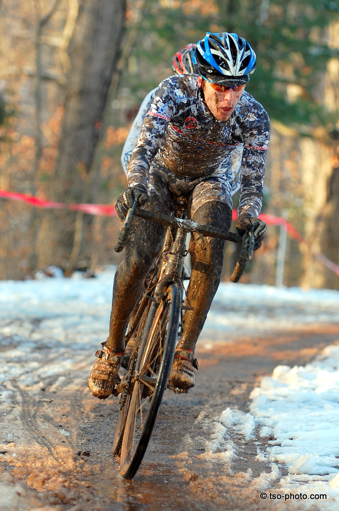 Andrew Wulfkuhle rounded out a very muddy podium ? Tom Olesnevich