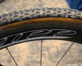 Racing on Zipp 404 tubulars in a 62 mile race was a gamble well worth it on Mackenzie Woodring's Barry Roubaix-winning Foundry Auger. © Cyclocross Magazine