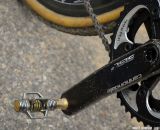 Crank Bros Eggbeater 11 pedals on Mackenzie Woodring's Barry Roubaix-winning Foundry Auger. © Cyclocross Magazine