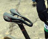 Woodring swears by the Sells SMP Evolution saddle on her Barry Roubaix-winning Foundry Auger. © Cyclocross Magazine