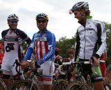 Heule, Johnson and Driscoll at the start line © Amy Dykema