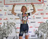 Sue Butler received the most aggressive female rider award from SRAM © Amy Dykema