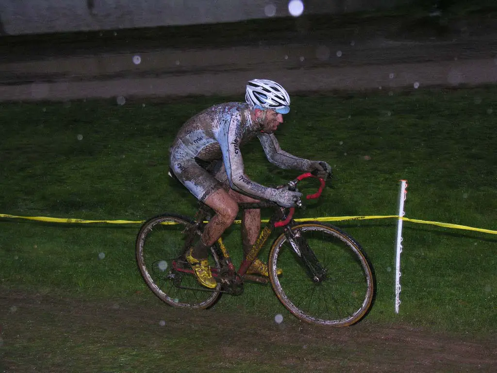 Adam Myerson in the mud before double flatting. ? Paul Weiss