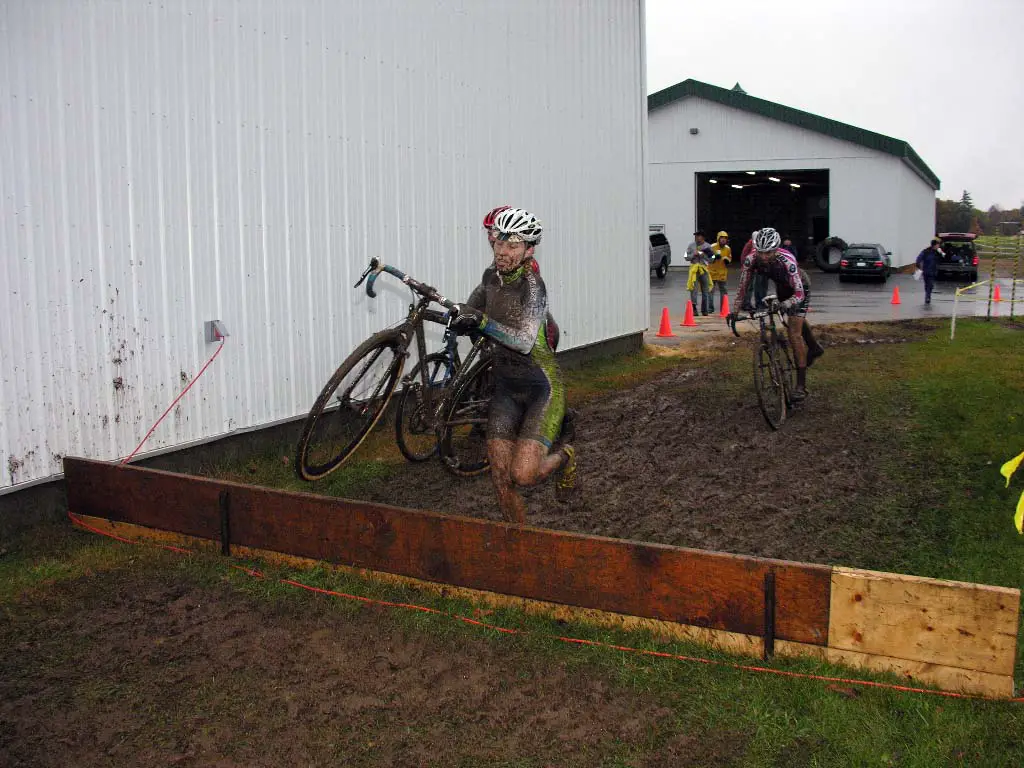 Moreen Bruno Roy on the barn barrier. ? Paul Weiss