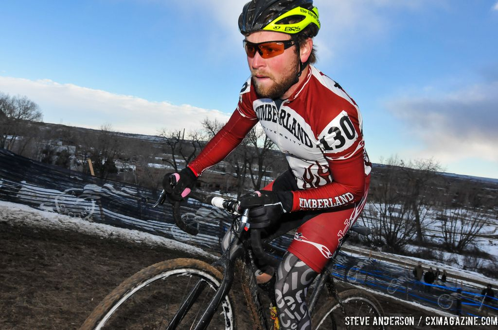 Cumberland in the first ever Collegiate Relay at the 2014 National Cyclocross Championships. © Steve Anderson