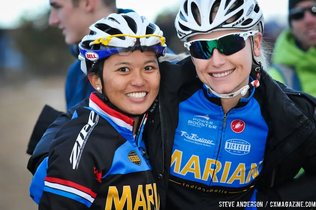 Marion in the first ever Collegiate Relay at the 2014 National Cyclocross Championships. © Steve Anderson