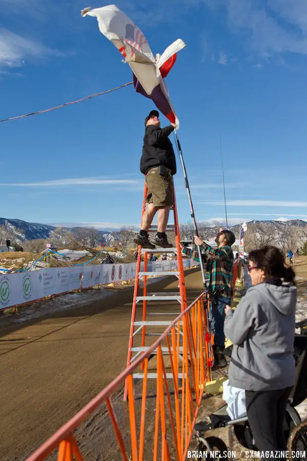 USAC Flags were flying, although it was a bit unintended.  Â© Brian Nelson