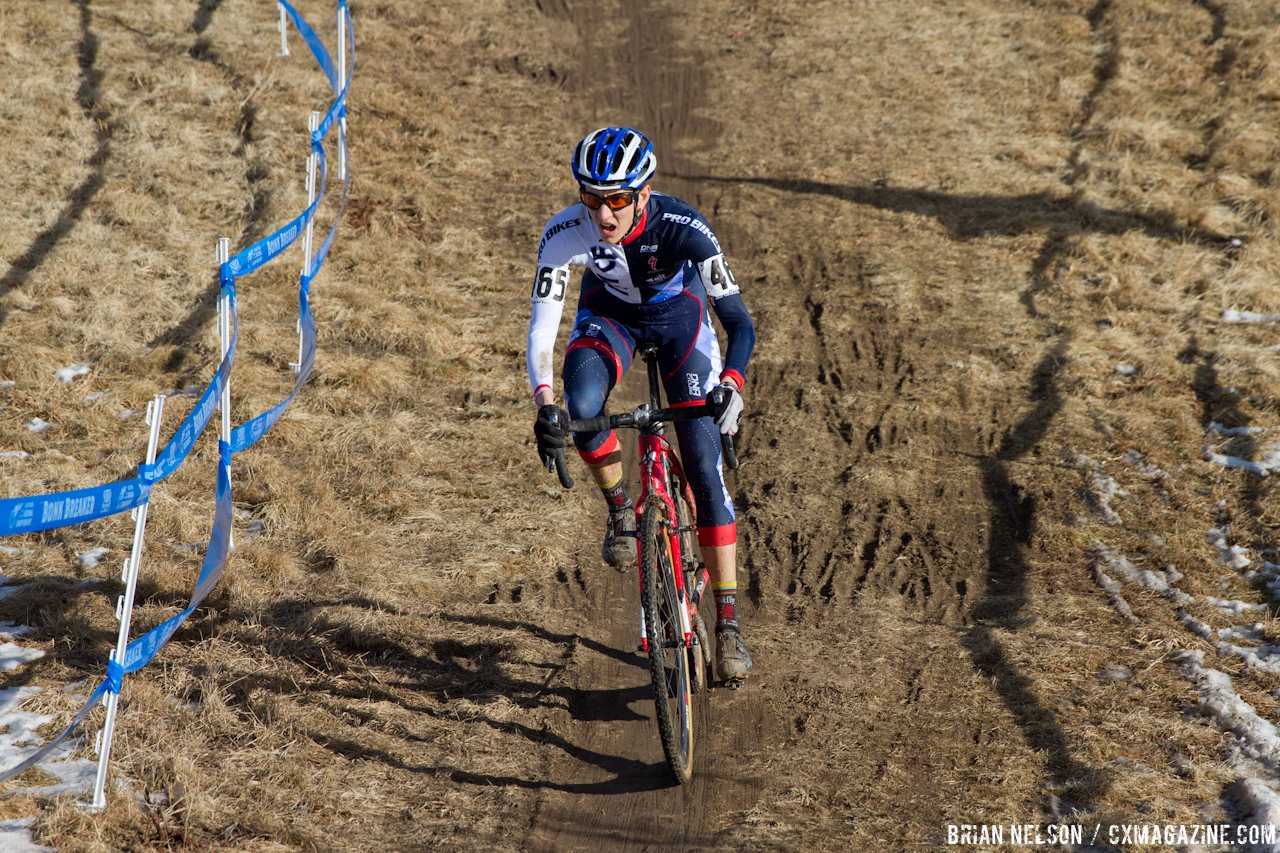 Nicole Thiemann raced well early and stayed on the podium. Â© Brian Nelson