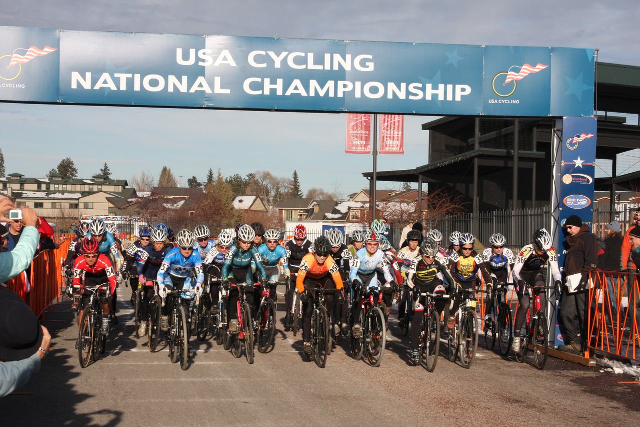 Masters Women 30+ Start , Cyclocross National Championships Day 2. ? Amy Dykema
