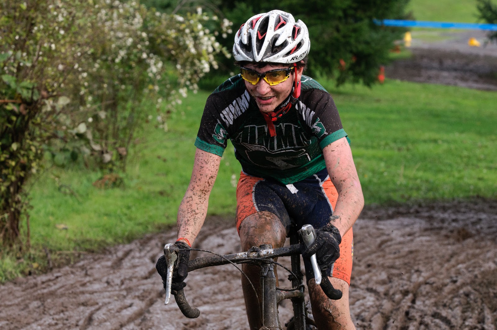 Colin looks pretty content in the mud-©Curt  Hawkinson