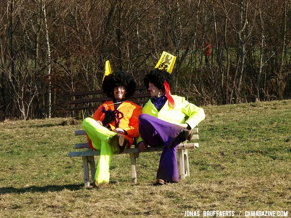 Belgian cyclocross fans with flair!