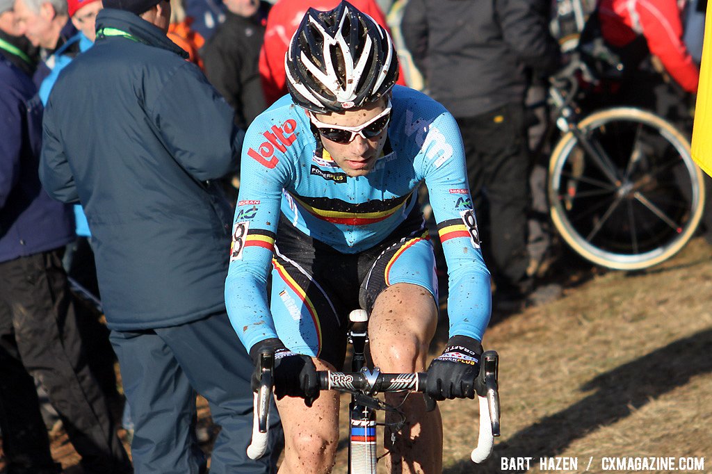 Niels Albert flatted early in the race and probably didn\'t had h