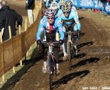 Stybar leads Bart Wellens early race.