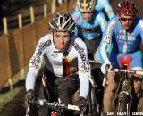 Phillipp Walsleben leads Marco Aurelio Fontana and Kevin Pauwels