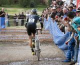 Jamey Driscoll steps through. 2012 Raleigh Midsummer Night Cyclocross Race. @Cyclocross Magazine