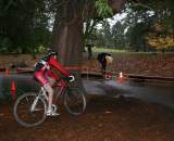 A Rad Racing rider negotiates the final turn onto the finish pavement. ? Kenton Berg