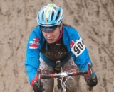 Wheels sliced and splashed through mud puddles at Raceway CX. © Karen Johanson