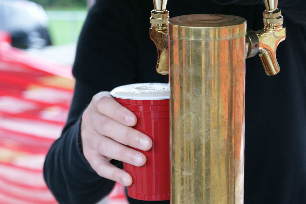 The Deschutes Brewery beer garden provided adult refreshment. © Kenton Berg