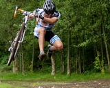 Jump for joy! Cyclocross season is here. © Karen Johanson