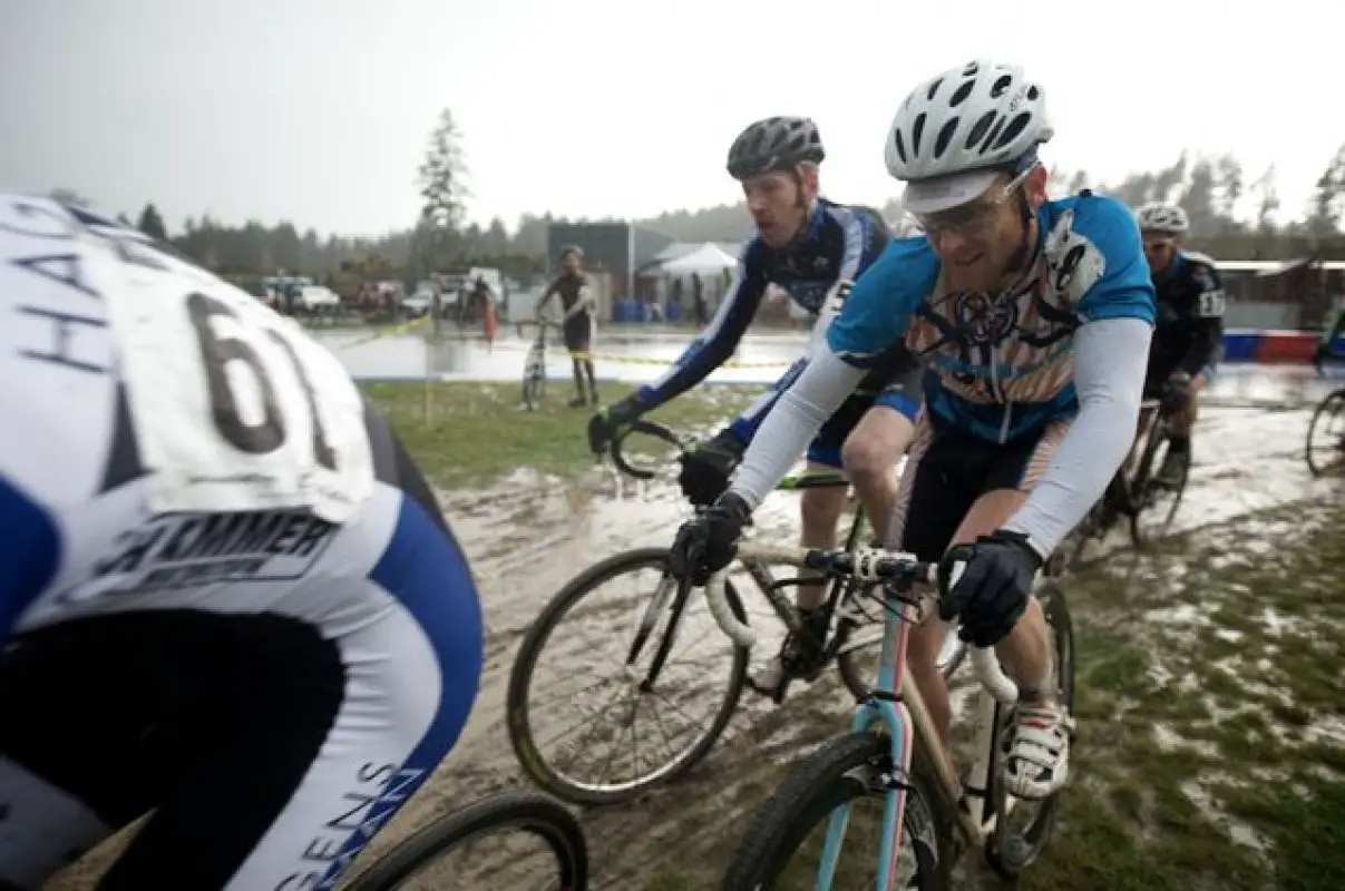 The morning races made the course extra slimy for the single speeders © Matthew J. Clark/www.strfilms.com 