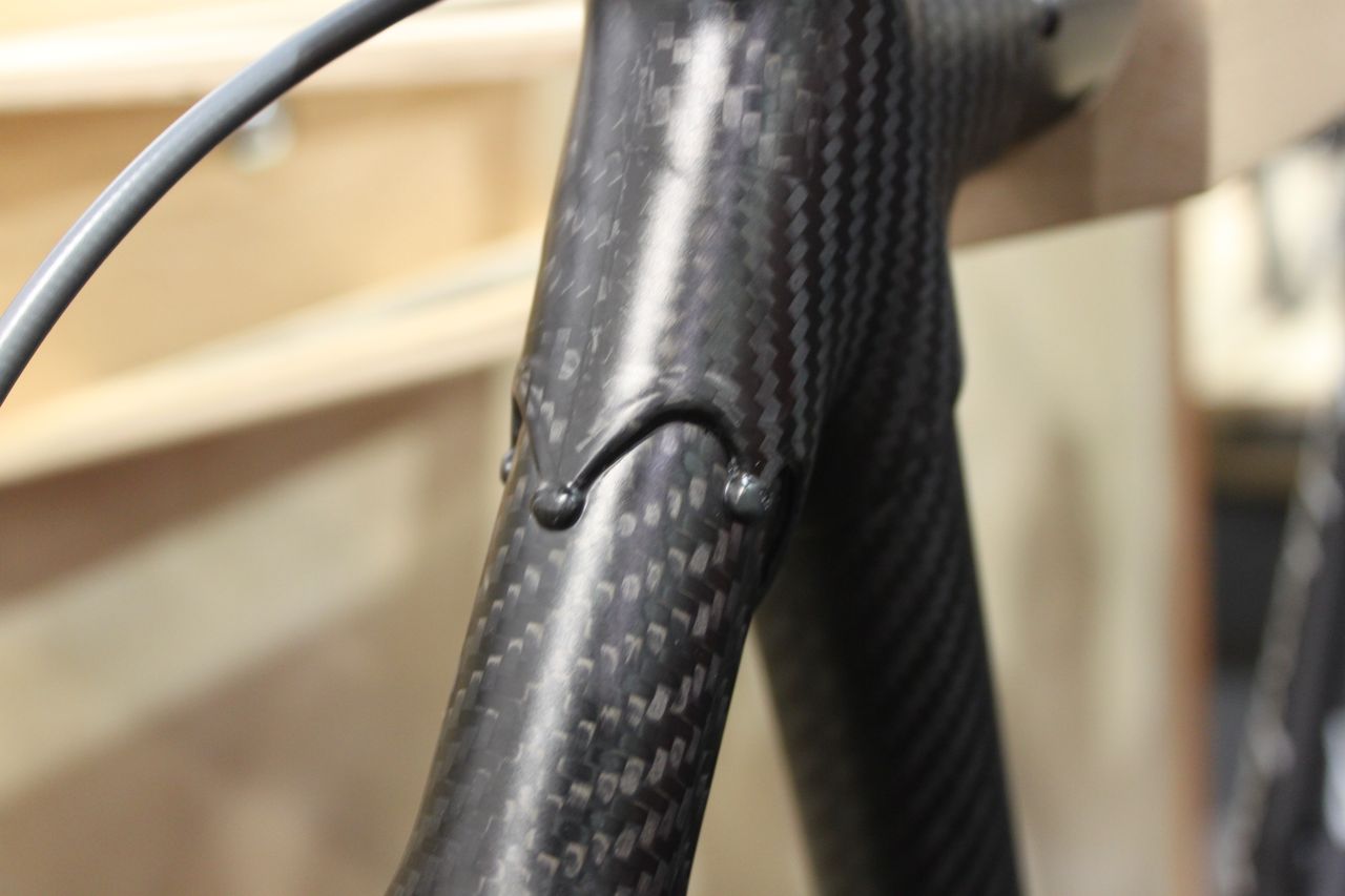 Long, fancy lugs add strenght and style to the frame. © Cyclocross Magazine