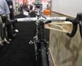 A one-piece carbon Shimano PRO cockpit adds to the carbon bling. Cyclocross @ Interbike 2010. © Cyclocross Magazine