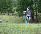 Running and shouldering are skills that the Mongolian Team have developed. Photo: Courtesy Tom Lanhove