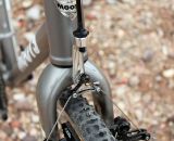 The Moots PsychloX RSL comes with Moots' own cyclocross fork, and a fork-mounted cable hanger to avoid any chance at fork chatter.  © Cyclocross Magazine