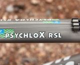 The Moots PsychloX RSL features top tube cable routing on a flattened, shaped top tube.  © Cyclocross Magazine