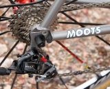 The rear dropouts on the Moots PsycloX RSL are reshaped, reconfigured, and lighter than the standard PsychloX. © Cyclocross Magazine