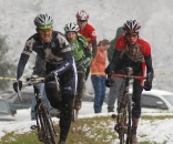 Riders approaching the barriers at MSG. ? Bart Nave