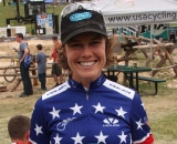 Georgia Gould is all smiles after taking the national title © Amy Dykema Georgia Gould is all smiles after taking the national title © Amy Dykema