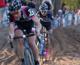 Jeremy Powers splits up the lead group on Sunday. © Wil Matthews