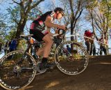 Jeremy Powers rode from a dozen places back to catch the lead group and eventually the win in Sunday's race. © Wil Matthews