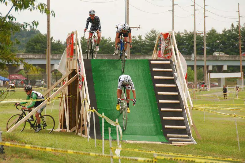 The flyover added some steep descending to the course. ?Bart Nave