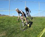 Rothmeyer and Vanderberg duke it out just off the podium. © Keith Hower