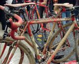 Richard Sachs is a mainstay at NAHBS and cyclocross races. He showed that you're not the only one who hasn't washed your bike after the last race. Cyclocross at NAHBS 2011. © Jason Prince