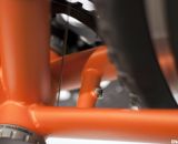 Smooth welds on the classic orange Calletti. ©Cyclocross Magazine 