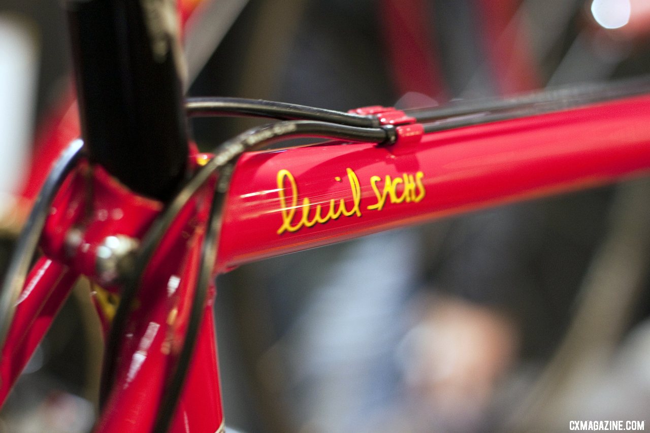 You can\'t miss the Richard Sachs logo at Nahbs 2012. ©Cyclocross Magazine